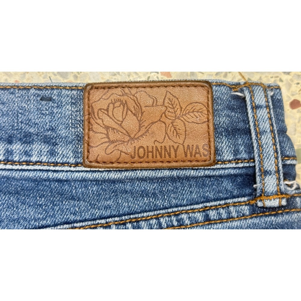 Johnny Was The Boyfriend Mid Rise Relaxed Fit Women's Embroidered Jeans Size 31 - Picture 15 of 16